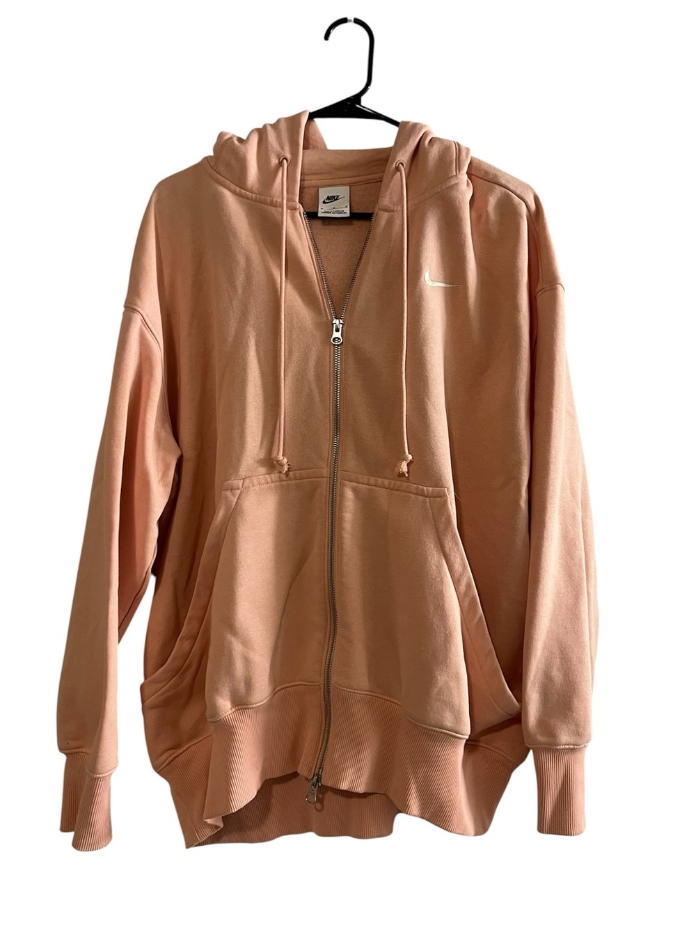 Nike Women’s Zip-Up Oversize Hooded Sweatshirt - Size Medium